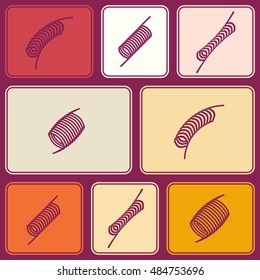 Seamless pattern with Springs for your design