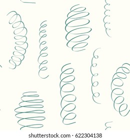 Seamless pattern with Springs for your design