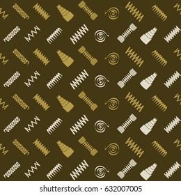 Seamless pattern with Springs for your design