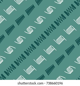 Seamless pattern with Springs for your design