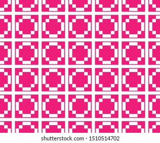 Seamless pattern of square and beam abstraction arranged in a circle. Geometric monochrome abstract backgrounds suitable for fabric and tile motifs.