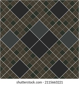 The seamless pattern square brown color for tile.