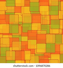 Seamless pattern. Square camouflage. Chess network. Fashionable pattern. Abstractionism.