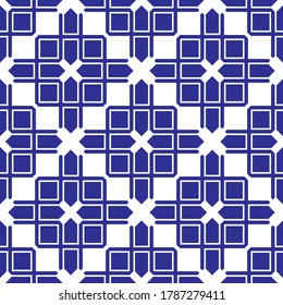 Seamless pattern with square design element. Texture can be used for backgrounds, textile, gift wrapping. Vector illustration.