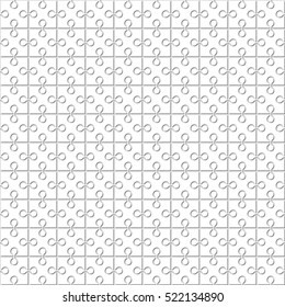 Seamless pattern. The square puzzle.