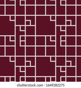 Seamless pattern of square and rectangle line with variation size