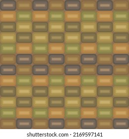 seamless pattern Square shape, assorted colors, stacked like candy.