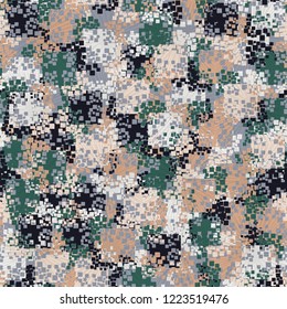 Seamless pattern. Square suns. The colors of spring. Editing is available.