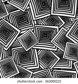 Seamless pattern with squares