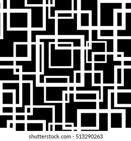 Seamless pattern with squares