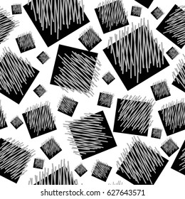 Seamless pattern with squares