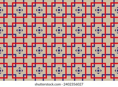 seamless pattern with squares.    Seamless abstract chain pattern  . Geometric texture. Repeated printing. A seamless background.