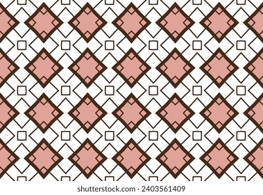 seamless pattern with squares.    Seamless abstract chain pattern  . Geometric texture. Repeated printing. A seamless background.