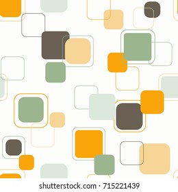 Seamless pattern with squares. Abstract modern background with  geometric 