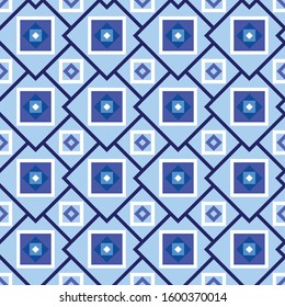 Seamless pattern with squares. Abstract Monochrome
