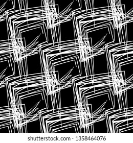 Seamless pattern with squares. Abstraction