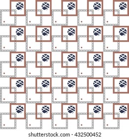 seamless pattern with squares. Abstraction. decoration