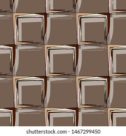 
Seamless pattern with squares. Geometric abstraction
