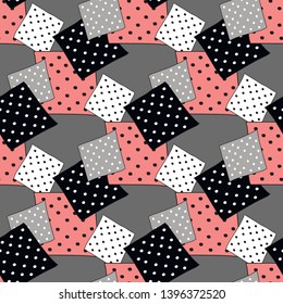 Seamless pattern with squares. Geometric figures. abstraction.