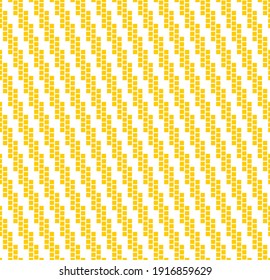 Seamless pattern of squares. Geometric orange background. Pixel picture.