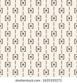 Padrão contínuo com quadrados e linhas	