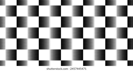 Seamless pattern squares lines dots. Vector illustration.