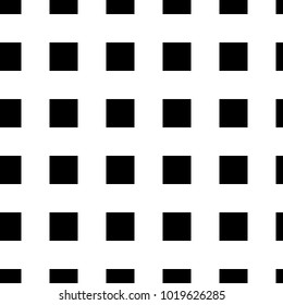 Seamless pattern with squares ornament. Quadrangles blocks image. Repeated checks ornamental background. Mosaic motif. Checkered floor. Flooring wallpaper. Digital paper. Vector art illustration.