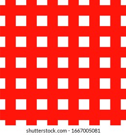 Seamless pattern of squares with red and red color in vector format. This pattern is good for textile fabric, wallpaper, retro background or any purposes. 