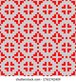 Seamless pattern of squares and rhombuses. Geometric background.