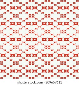 Seamless pattern with squares, stars shapes. Vector illustration