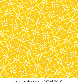Seamless pattern of squares and triangles. Geometric orange background.