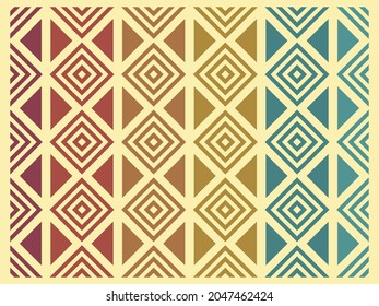 Seamless pattern of squares and triangles.  for graphic design elements