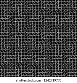 Seamless pattern of squares. Unusual lattice. Geometric background. Vector illustration. Good quality. Good design.