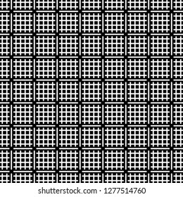 Seamless pattern of squares. Unusual lattice. Geometric background. Vector illustration. Good quality. Good design.