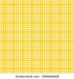 Seamless pattern of squares. Unusual lattice. Geometric orange background.