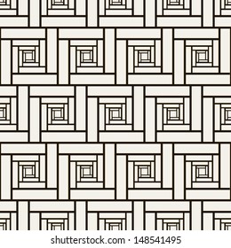 Seamless pattern with squares. Vector abstract background. Stylish cell structure