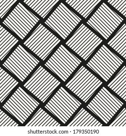 Seamless pattern with squares. Vector abstract background. Stylish cell structure