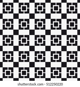Seamless pattern with squares. Vector abstract background. Stylish cell structure