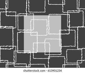 Seamless pattern with squares , vector abstract background