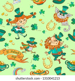 Seamless pattern for St. Patrick's day
