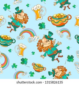 Seamless pattern for St. Patrick's day