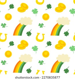 Seamless pattern for St. Patricks day. For background, textile, wrapper