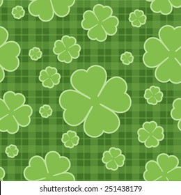 Seamless pattern St. Patrick's Day. Vector illustration.