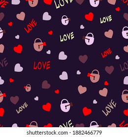 Seamless pattern for St. Valentine's Day