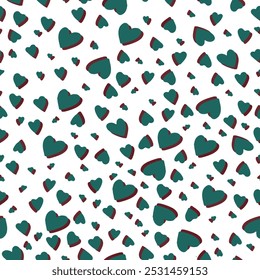 Seamless pattern for St Valentine's day for decoration, cards 