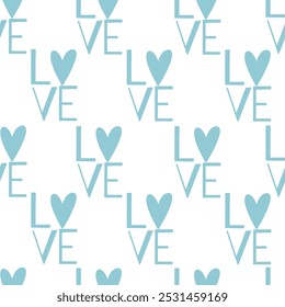 Seamless pattern for St Valentine's day for decoration, cards 