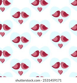 Seamless pattern for St Valentine's day for decoration, cards 