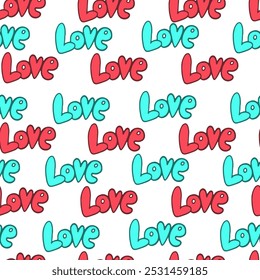 Seamless pattern for St Valentine's day for decoration, cards 