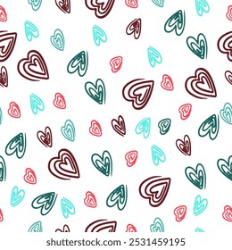 Seamless pattern for St Valentine's day for decoration, cards 