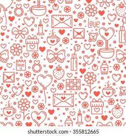 Seamless Pattern for st. Valentine's Day